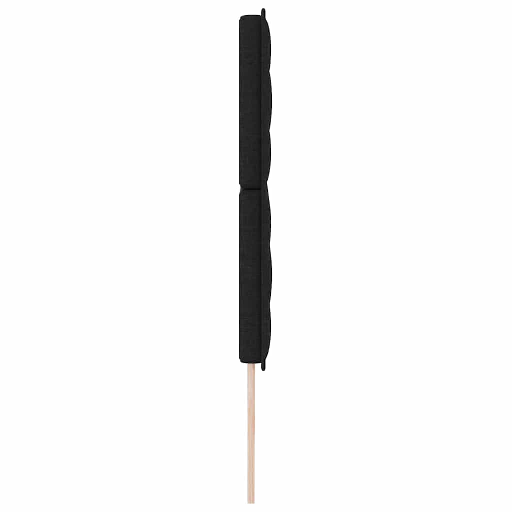 Hovedgærde Sort 200 cm Stof