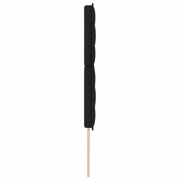 Hovedgærde Sort 200 cm Stof