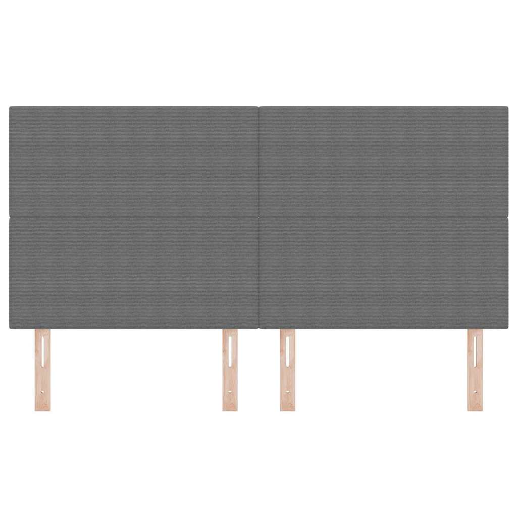 Hovedgærde Lysegrå 180 cm Velourstof