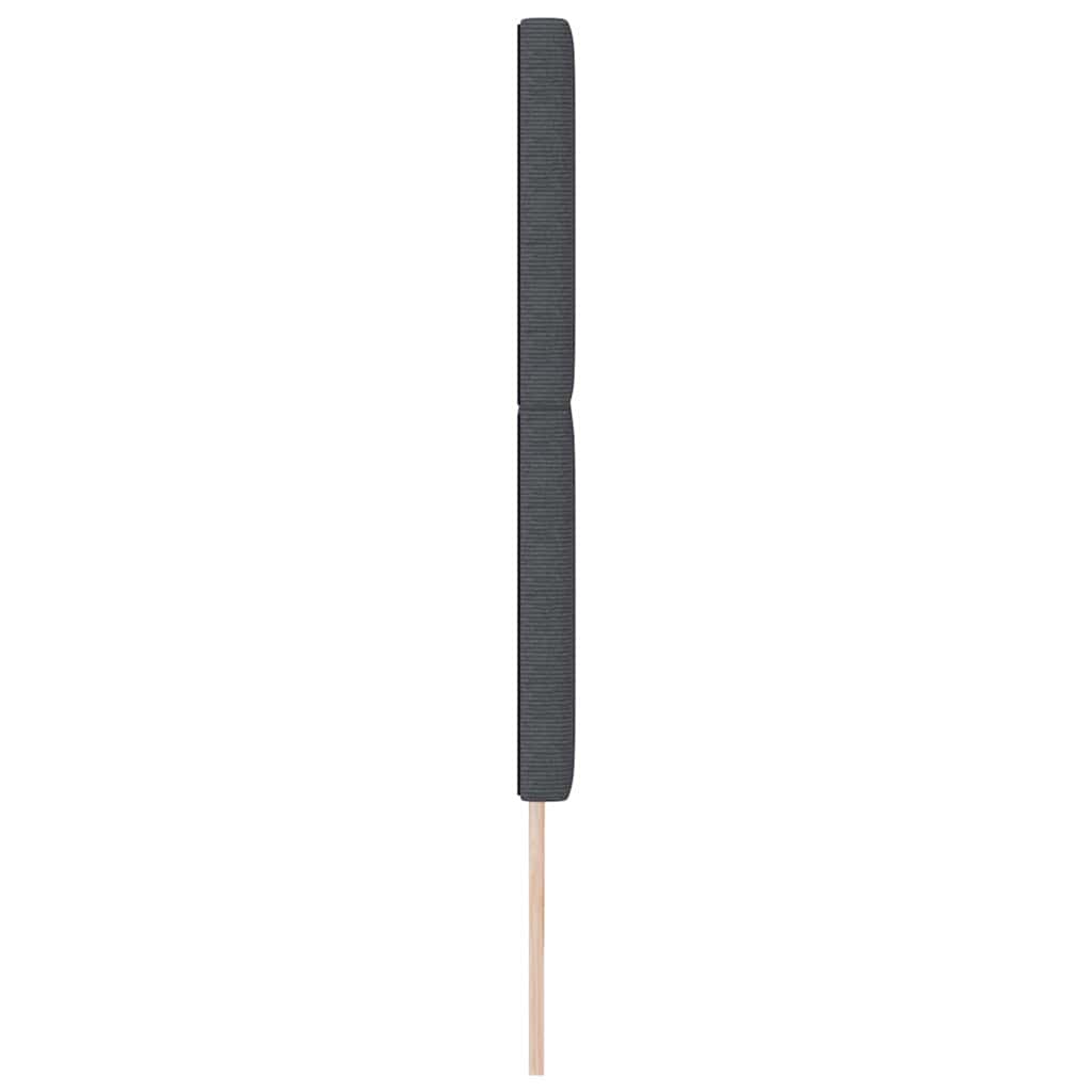 Hovedgærde Mørkegrå 180 cm Velourstof