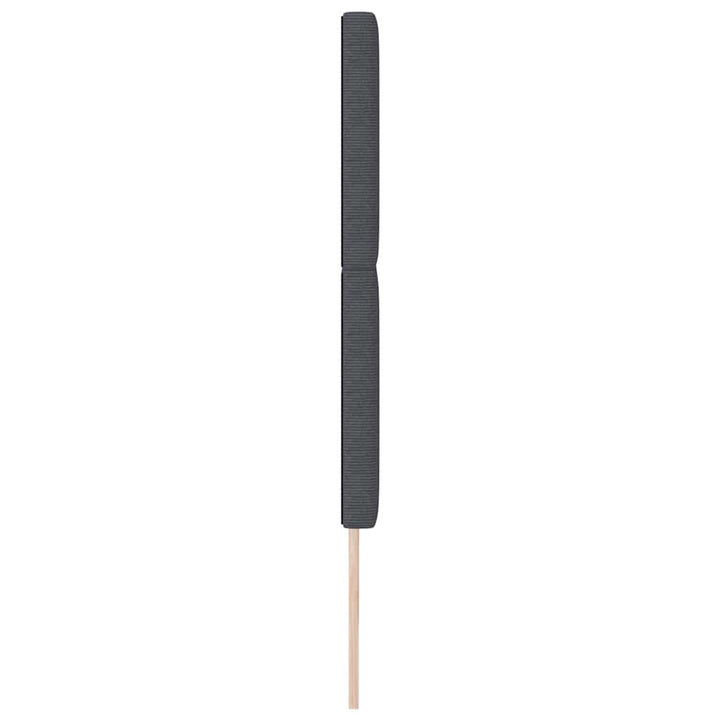 Hovedgærde Mørkegrå 180 cm Velourstof
