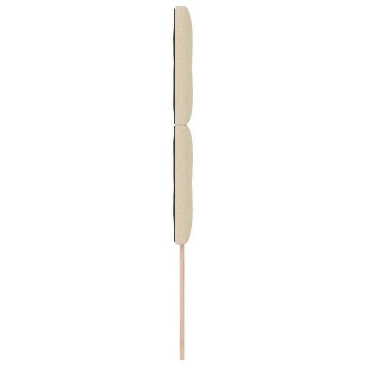 Højdejusterbart sengehoved med hovedgærde Creme 80 cm Stof