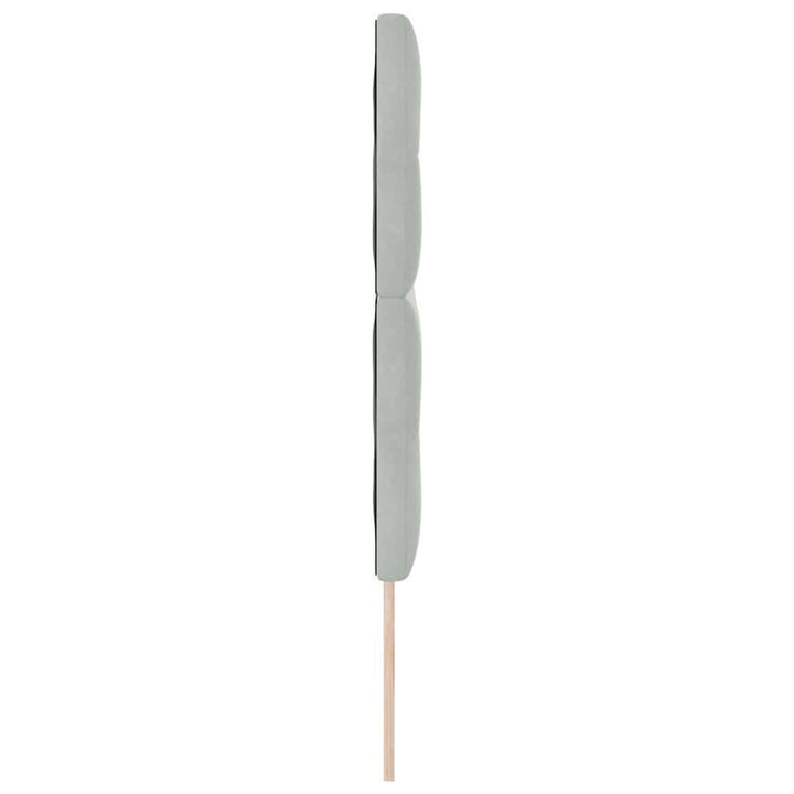 Hovedgærde Lysegrå 144 cm Fløjl