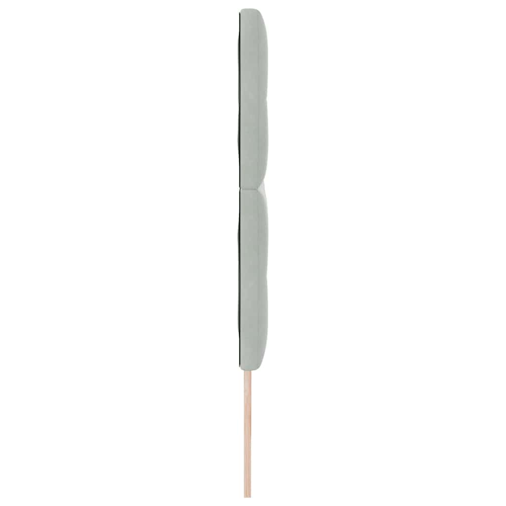 Hovedgærde Lysegrå 180 cm Fløjl