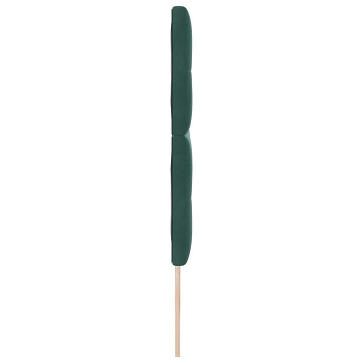 Hovedgærde Mørkegrøn 180 cm Fløjl