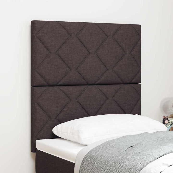 Hovedgærde Mørk Brun 80 cm Stof