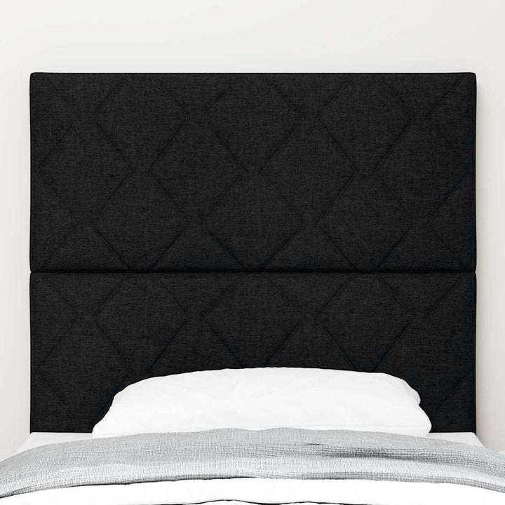 Hovedgærde Sort 90 cm Stof