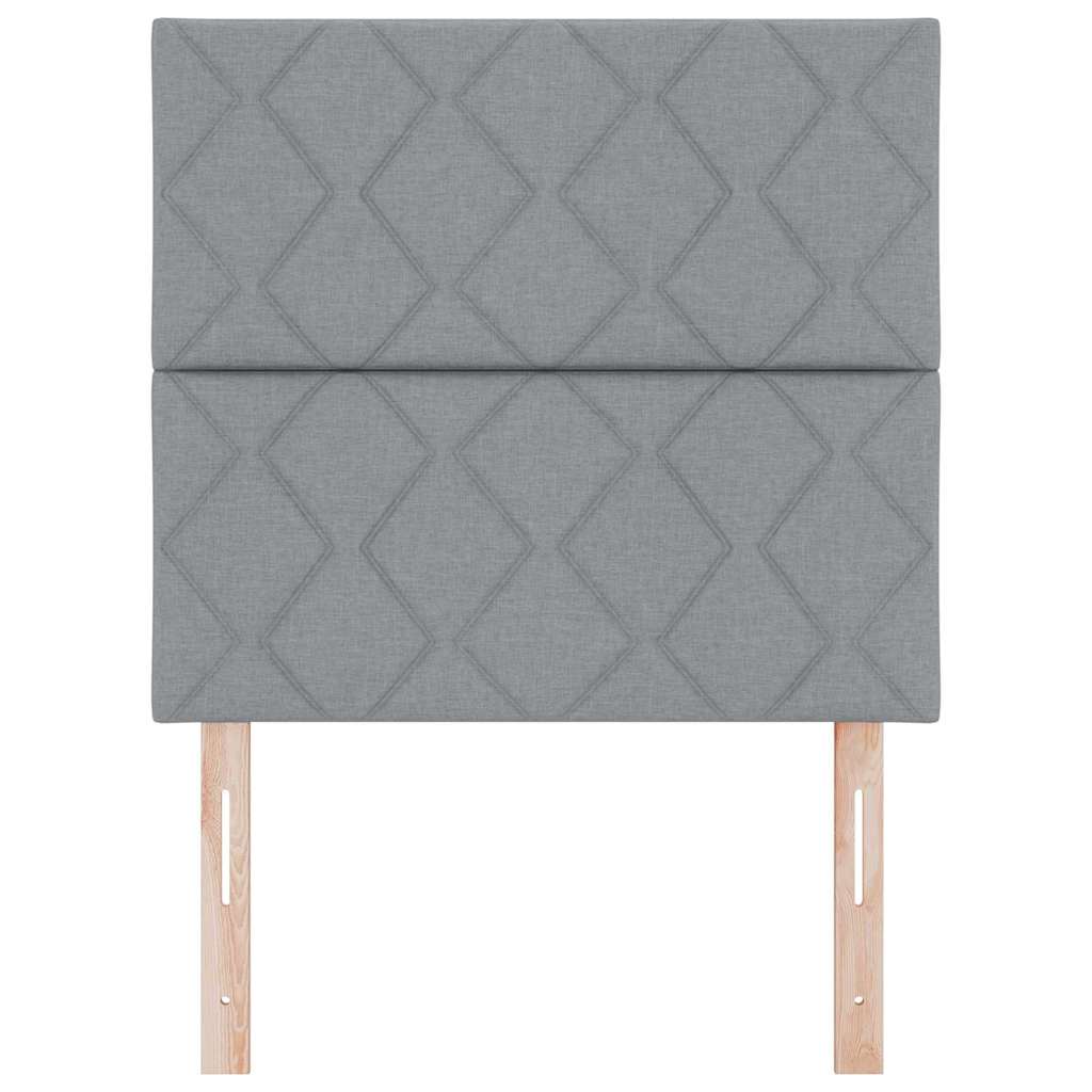 Hovedgærde Lysegrå 100 cm Stof