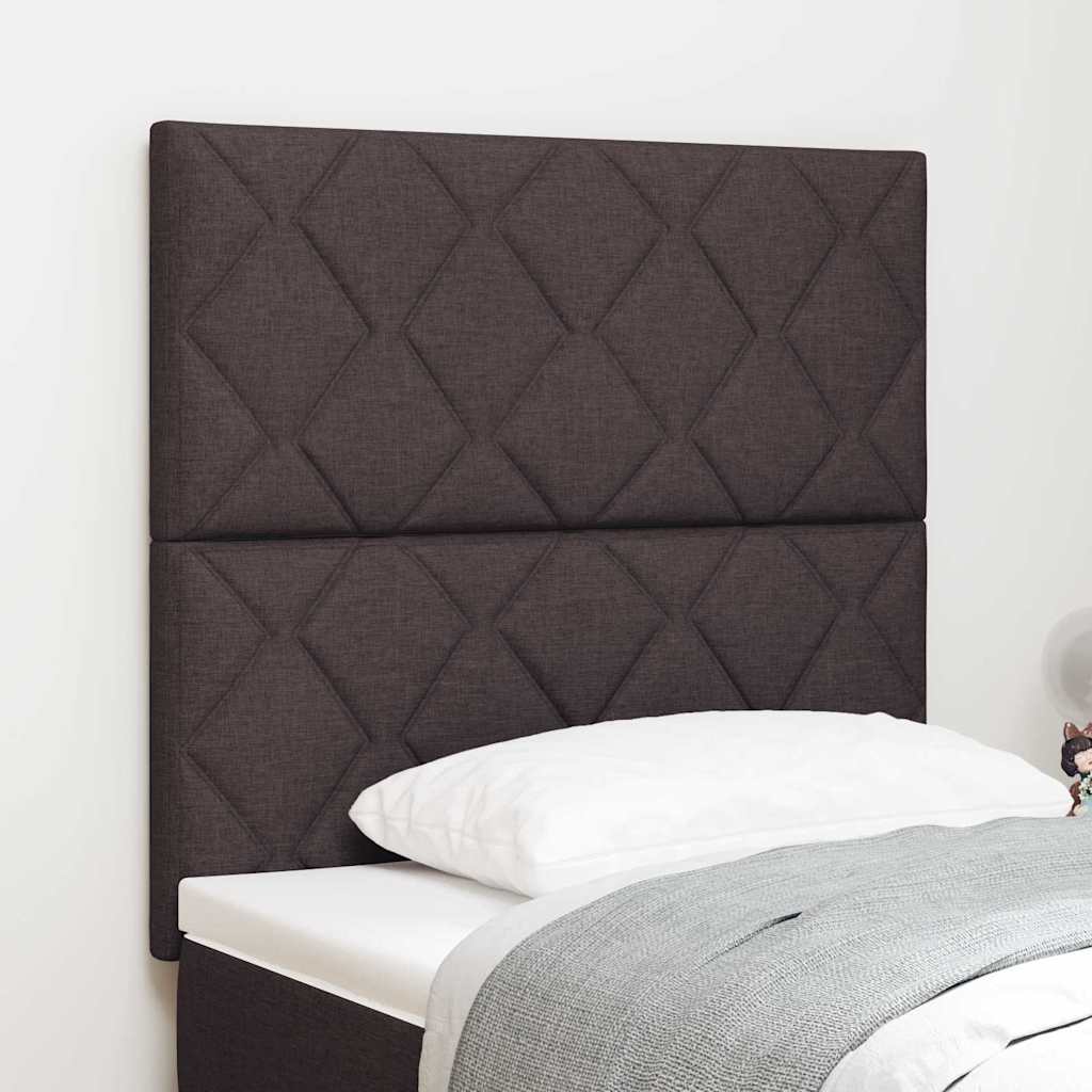 Hovedgærde Mørk Brun 100 cm Stof