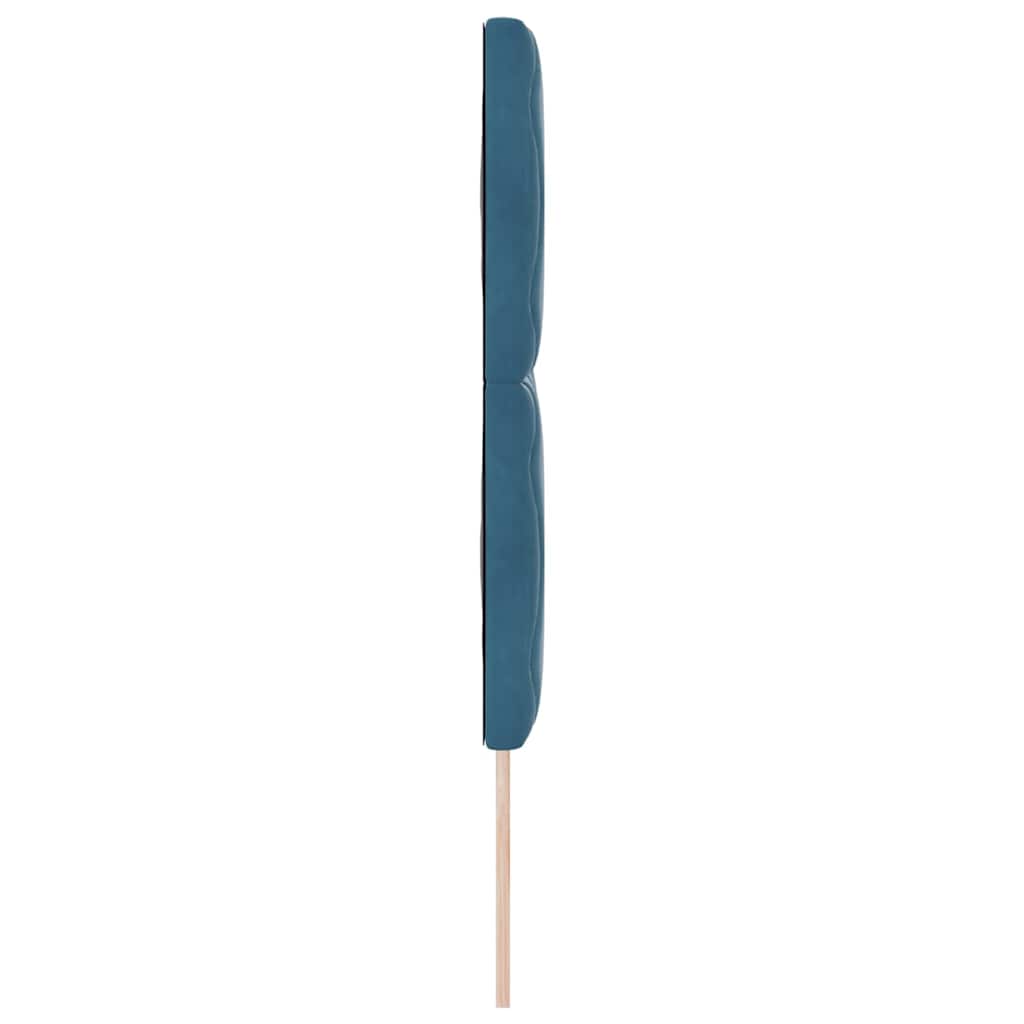 Hovedgærde Mørk blå 144 cm Fløjl