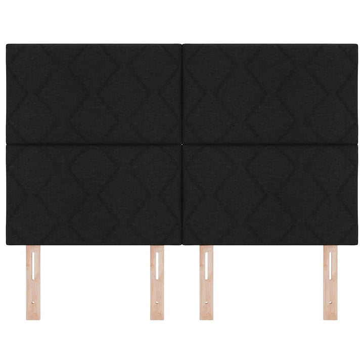 Hovedgærde Sort 160 cm Stof