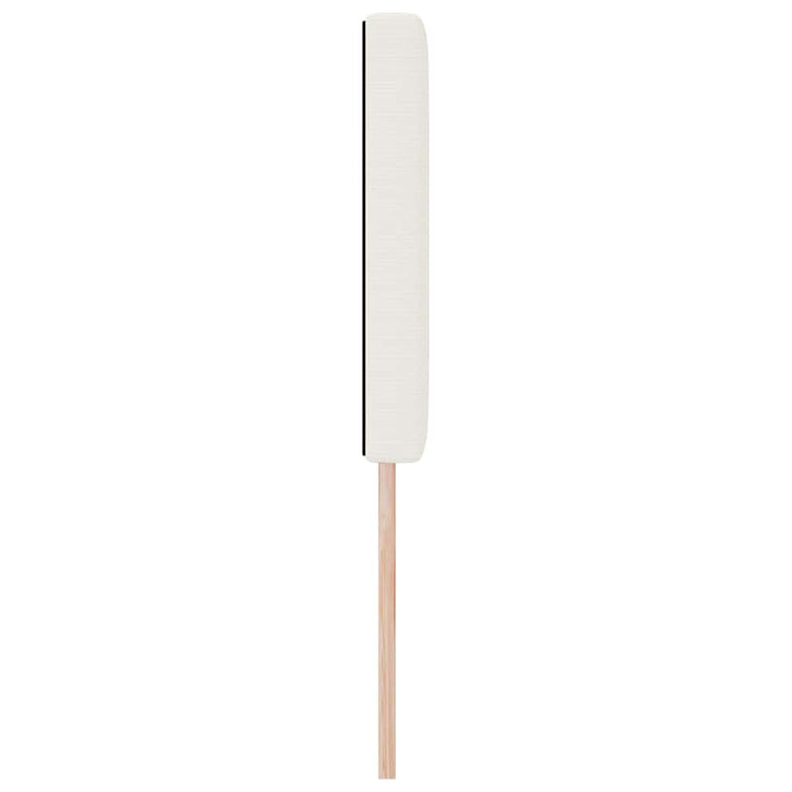 LED sengegavl med LED-lysstrimler Creme 160 cm Velourstof