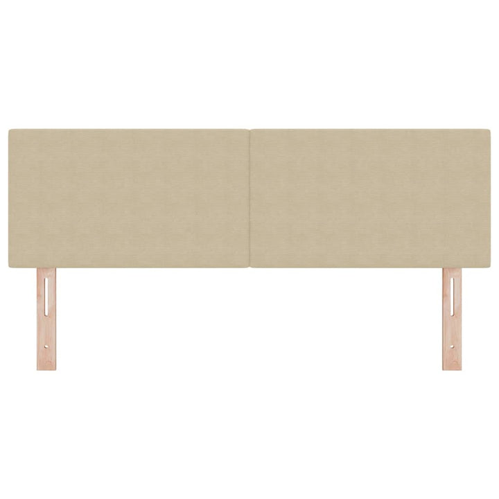 LED sengegavl med LED-lysstrimler Grågrøn 160 cm Velourstof