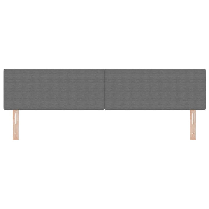 LED sengegavl med LED-lysstrimler Lysegrå 200 cm Velourstof