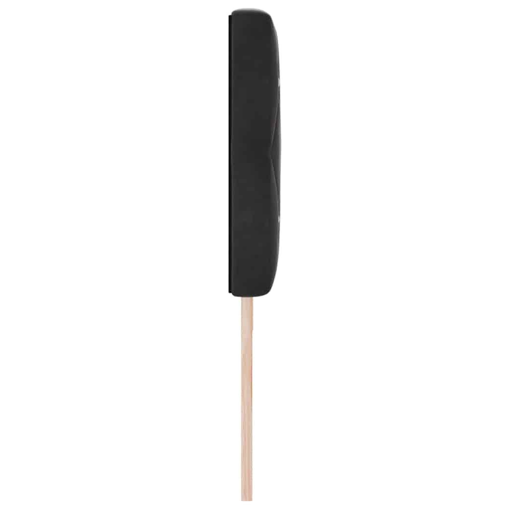 LED sengegavl med LED-lysstrimler Sort 180 cm Fløjl
