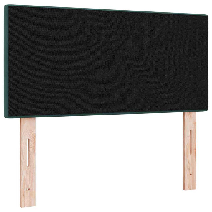 LED sengegavl med LED-lysstrimler Grøn 100 cm Fløjl