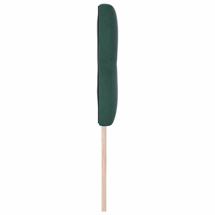 LED sengegavl med LED-lysstrimler Grøn 144 cm Fløjl