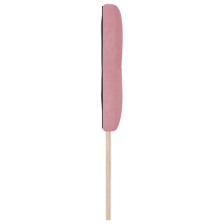 LED sengegavl med LED-lysstrimler Lyserød 144 cm Fløjl
