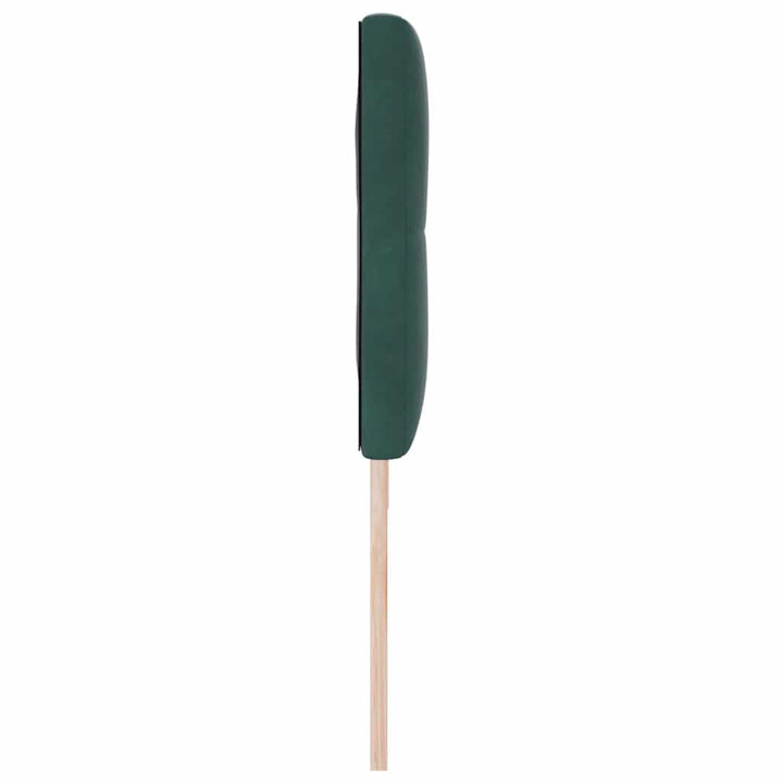 LED sengegavl med LED-lysstrimler Grøn 180 cm Fløjl