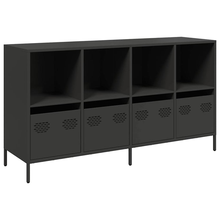 skænk 135x39x73,5 cm koldvalset stål sort