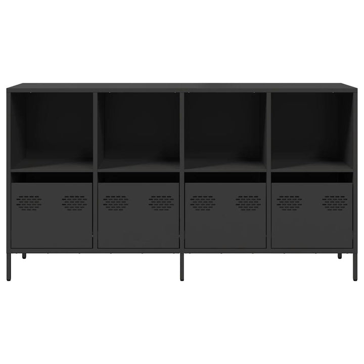 skænk 135x39x73,5 cm koldvalset stål sort