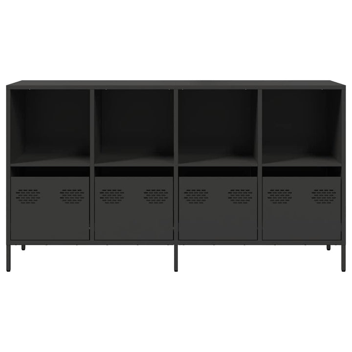 skænk 135x39x73,5 cm koldvalset stål sort