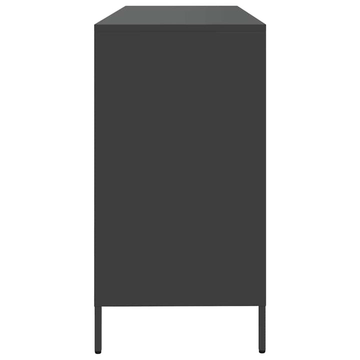skænk 135x39x73,5 cm koldvalset stål sort