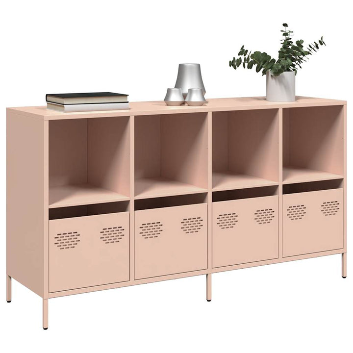 skænk 135x39x73,5 cm koldvalset stål lyserød