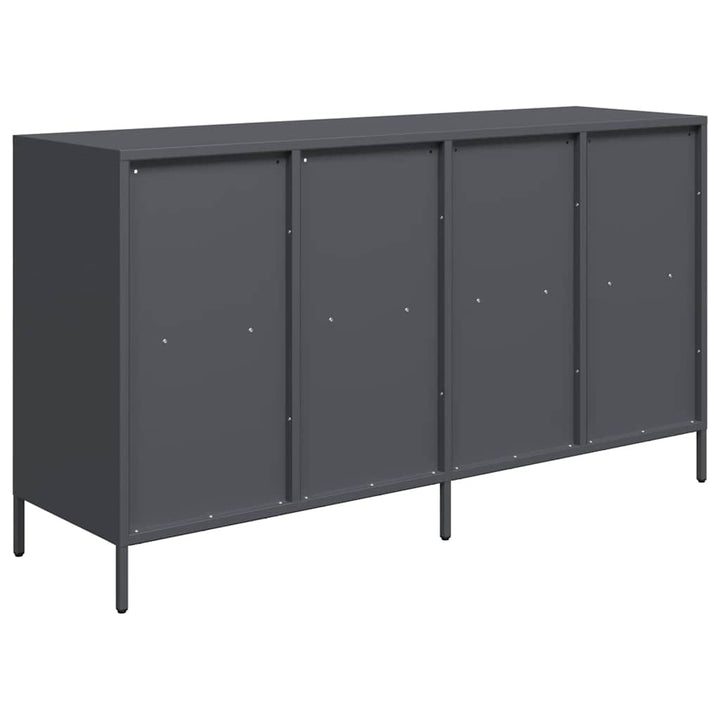 skænk 135x39x73,5 cm koldvalset stål antracitgrå