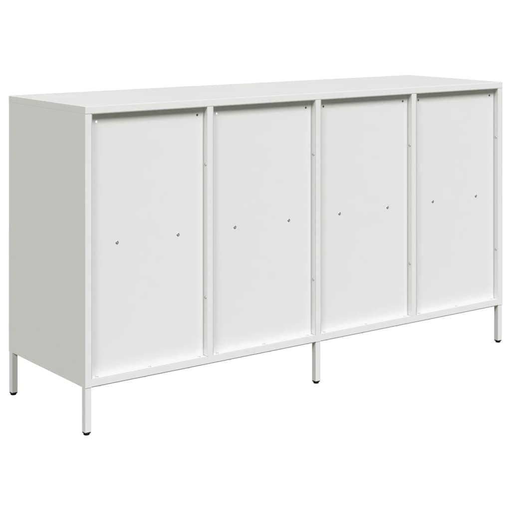 skænk 135x39x73,5 cm koldvalset stål hvid