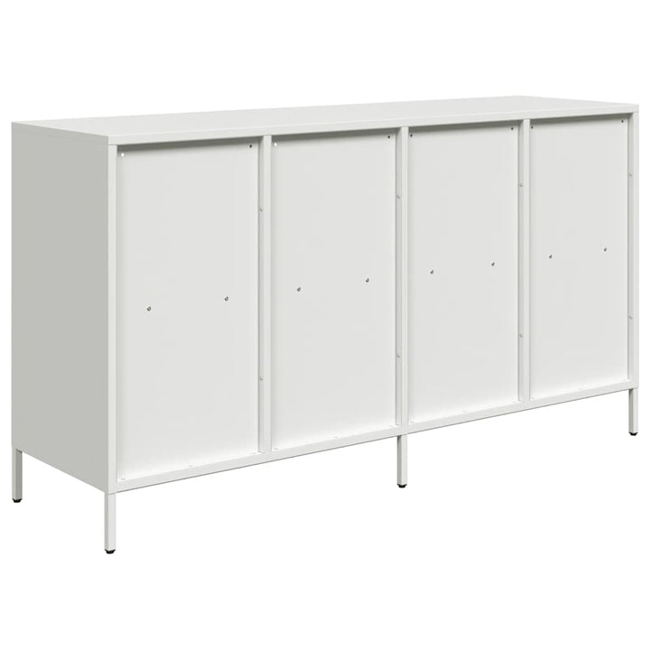 skænk 135x39x73,5 cm koldvalset stål hvid