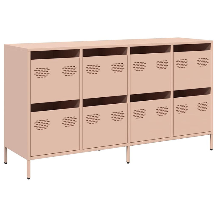 skab 135x39x73,5 cm koldvalset stål lyserød