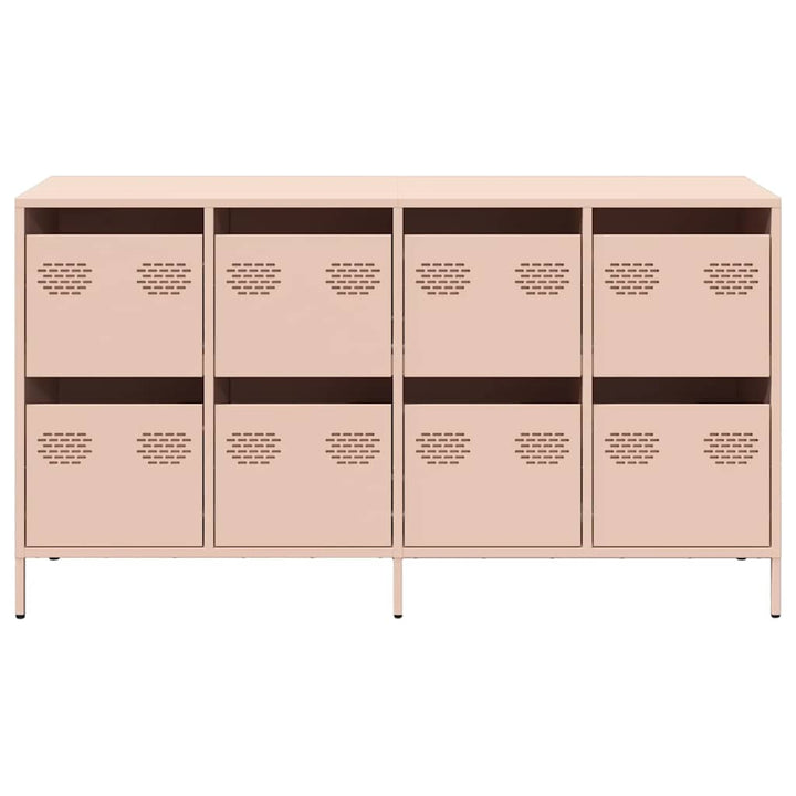 skab 135x39x73,5 cm koldvalset stål lyserød