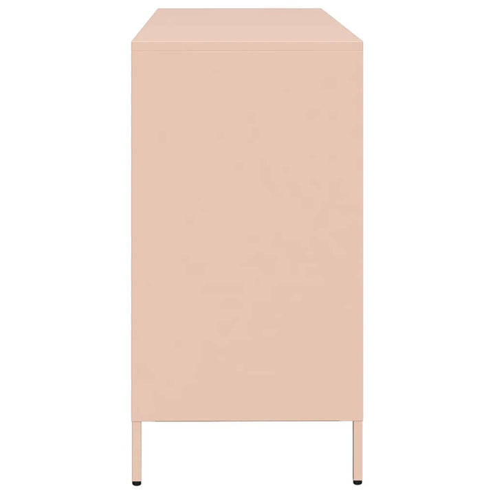 skab 135x39x73,5 cm koldvalset stål lyserød
