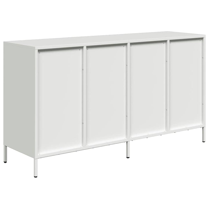 skænk 135x39x73,5 cm koldvalset stål hvid