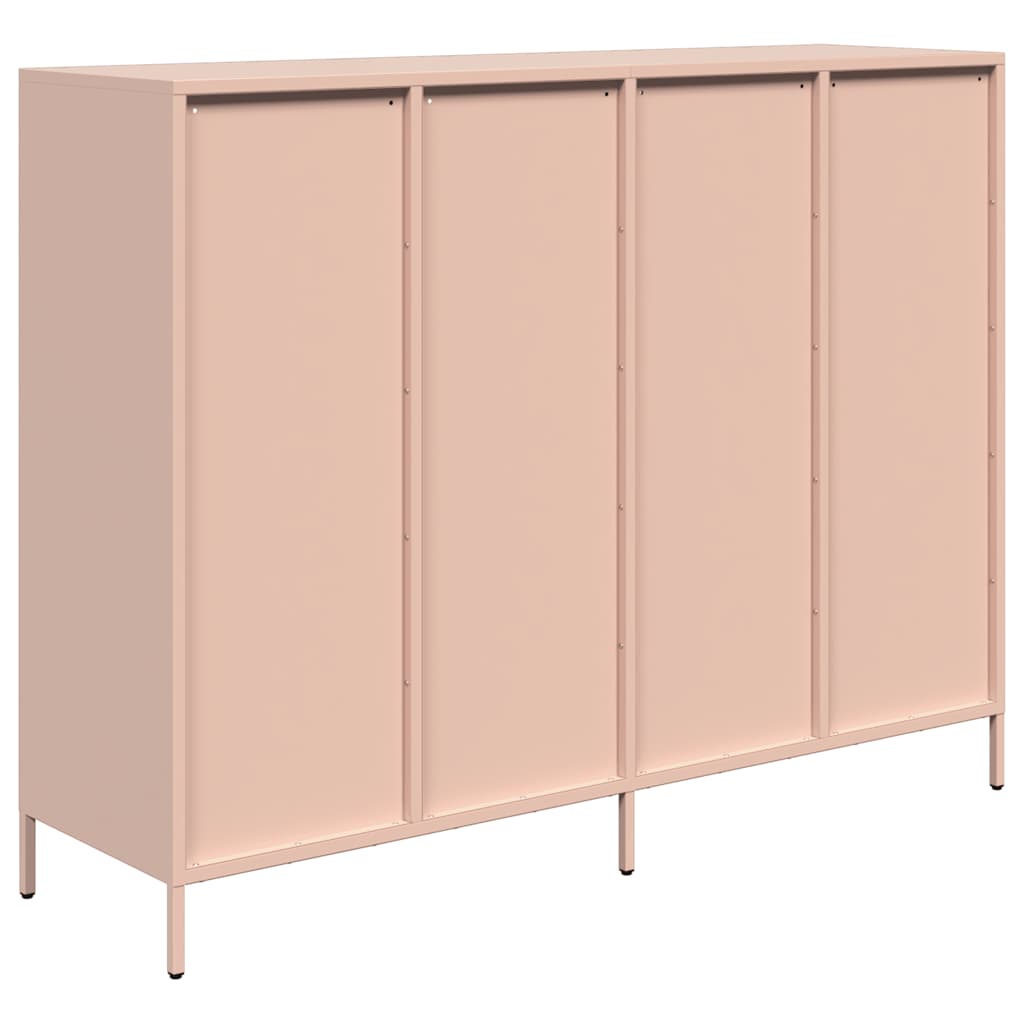 skab 135x39x103,5 cm koldvalset stål lyserød