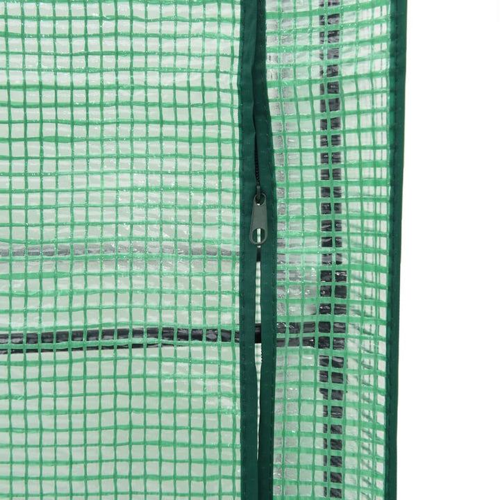 højbed med drivhusovertræk 80x40x140 cm rattan-look