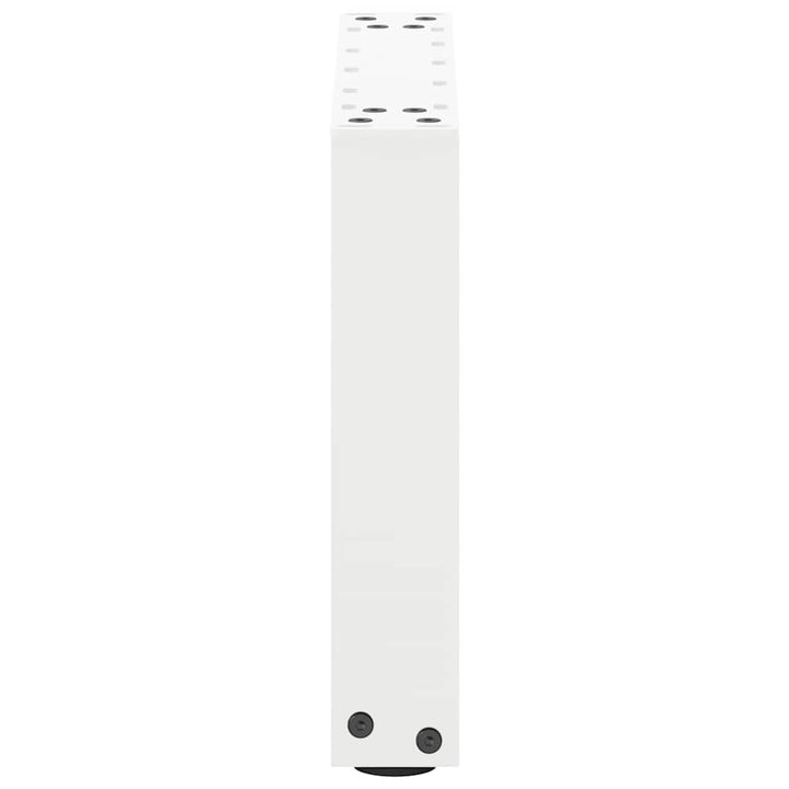 sofabordsben U-formet 2 stk. hvid 30x(30-31) cm stål