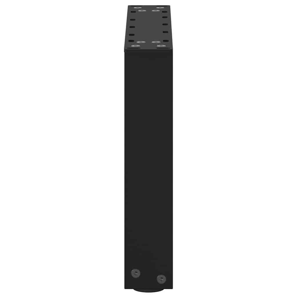 sofabordsben U-formet 2 stk. sort 40x(30-31) cm stål