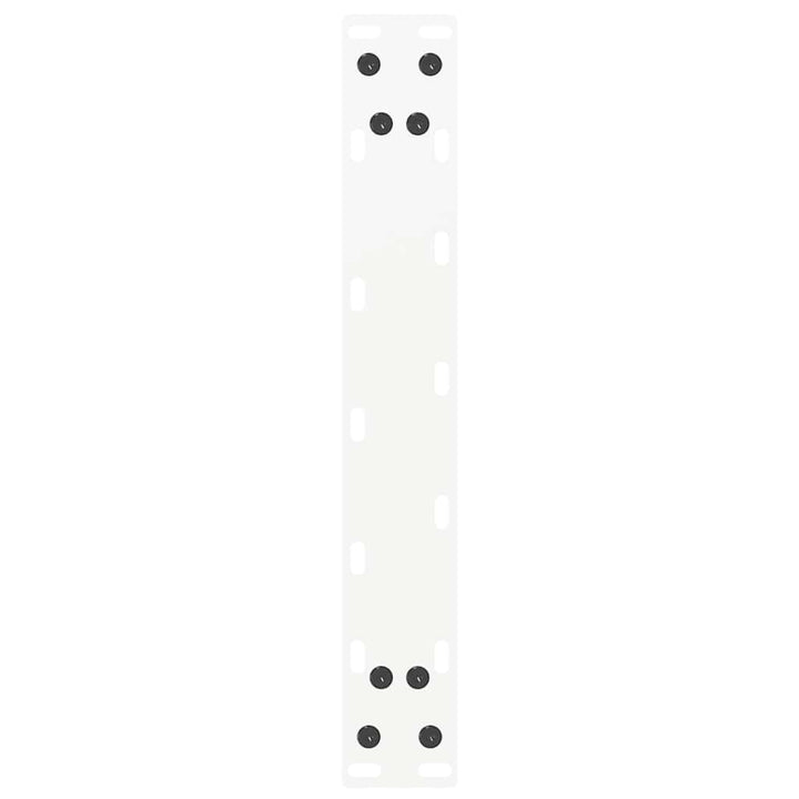 sofabordsben U-formet 2 stk. hvid 40x(30-31) cm stål