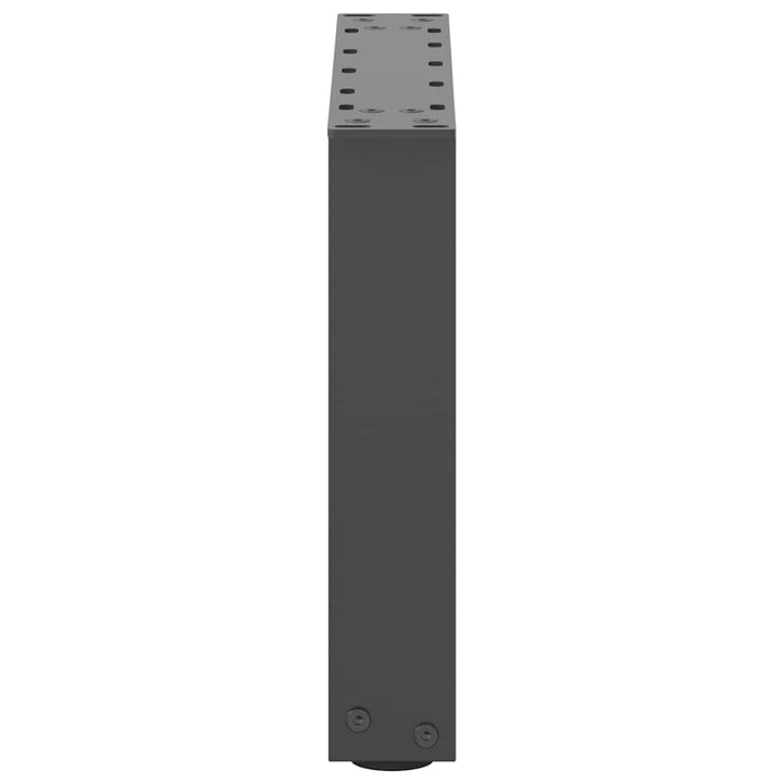 sofabordsben U-formet 2 stk. antracit 40x(30-31) cm stål