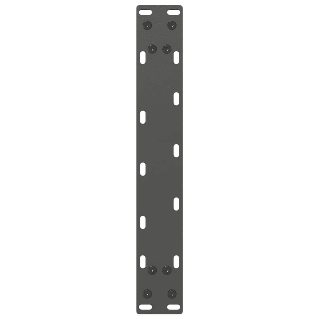 sofabordsben U-formet 2 stk. antracit 40x(30-31) cm stål