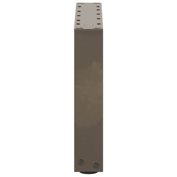 sofabordsben U-formet 2 stk. naturstål 40x(30-31) cm stål
