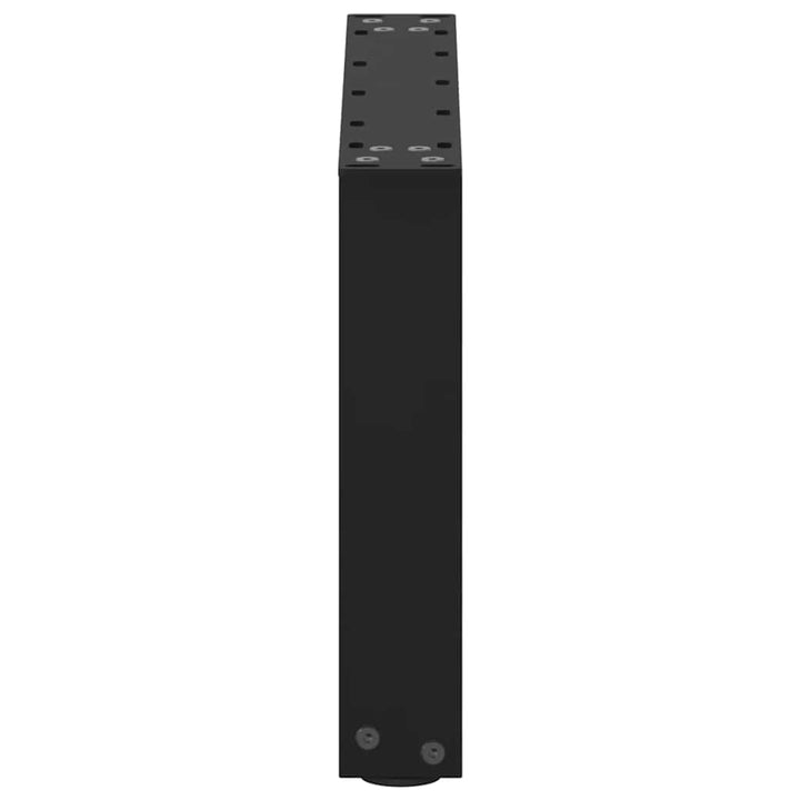 sofabordsben U-formet 2 stk. sort 50x(30-31) cm stål