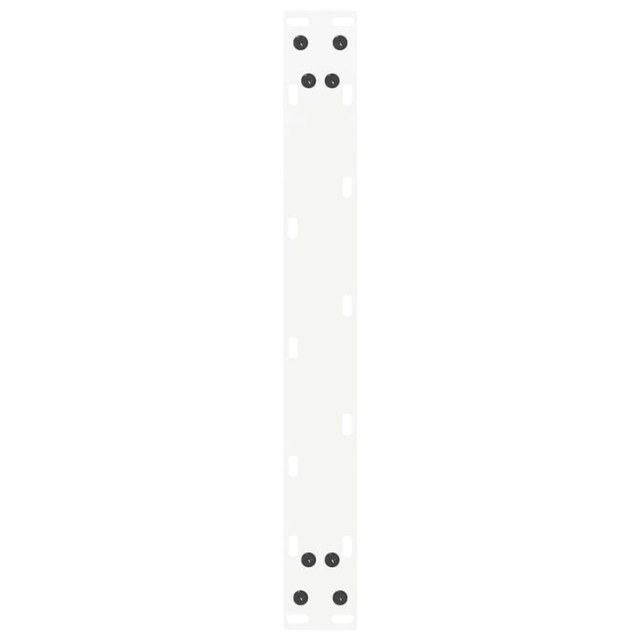 sofabordsben U-formet 2 stk. hvid 50x(30-31) cm stål