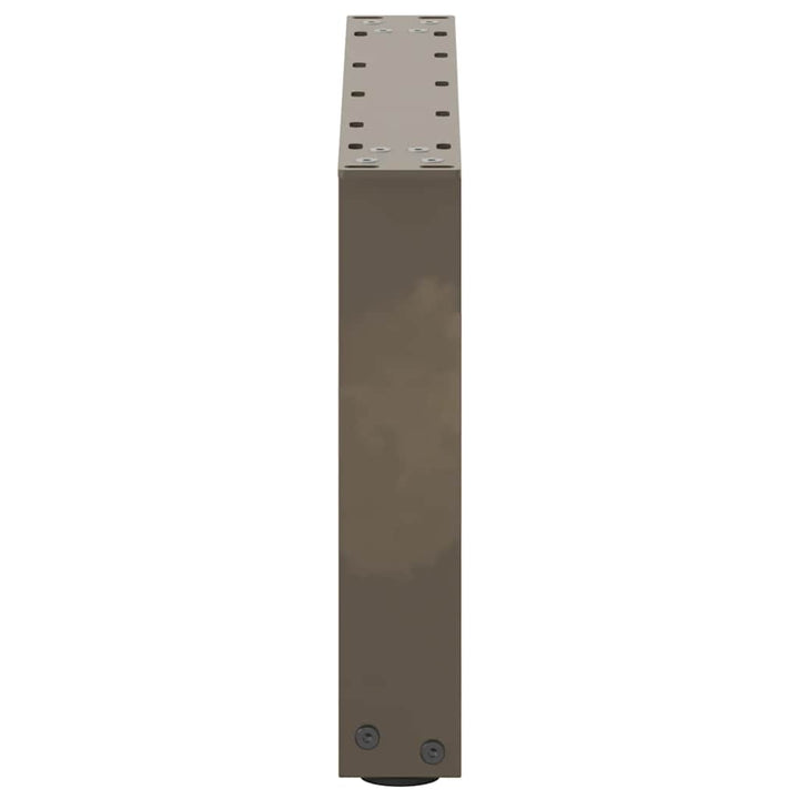 sofabordsben U-formet 2 stk. naturstål 50x(30-31) cm stål