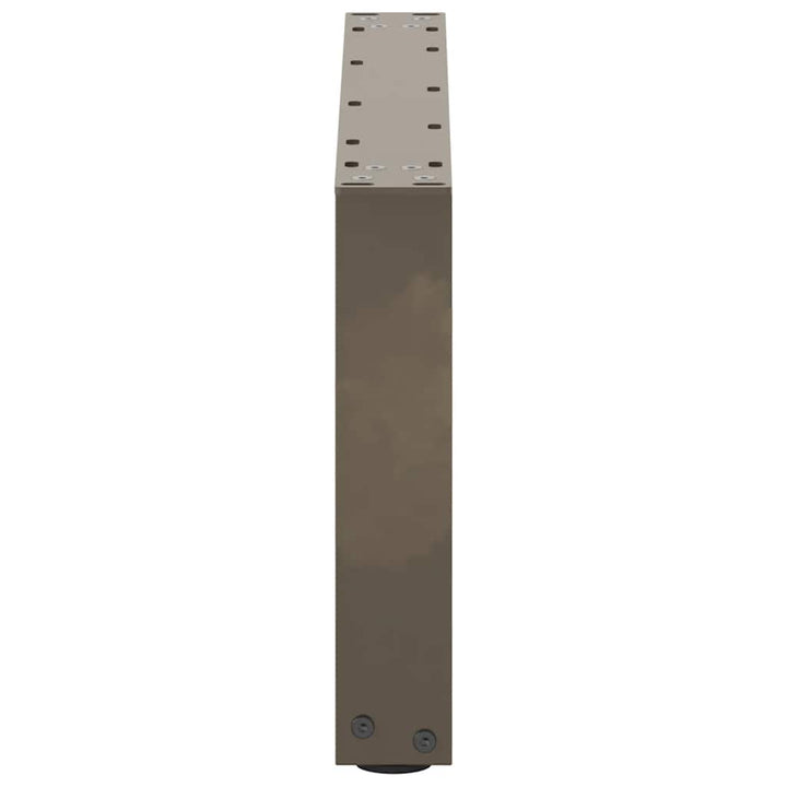 sofabordsben U-formet 2 stk. naturstål 60x(30-31) cm stål