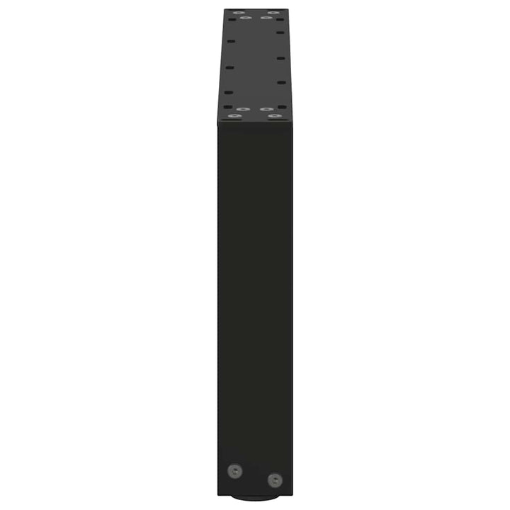 sofabordsben U-formet 2 stk. sort 70 x (30-31) cm stål