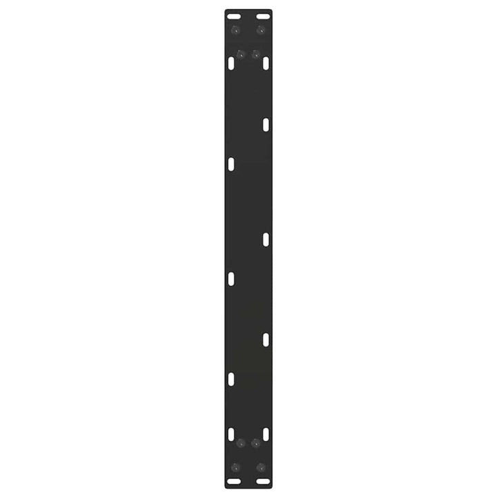 sofabordsben U-formet 2 stk. sort 70 x (30-31) cm stål