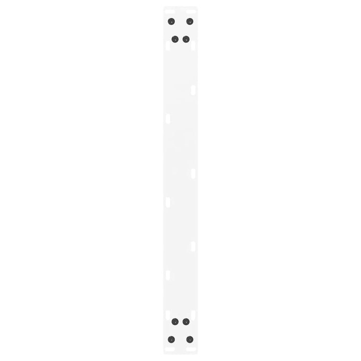 sofabordsben U-formet 2 stk. hvid 70x(30-31) cm stål